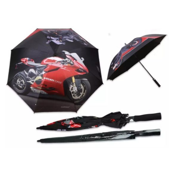 H.C.021-6640 Esernyő, hossz: 93 cm, dia: 120 cm, Ducati Corse és Kawasaki Ninja