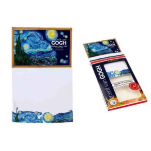 H.C.022-0192 Mágneses notesz 11x18,5cm, Van Gogh:Csillagos éj
