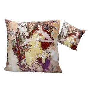 H.C.023-8092 Párna 50x50cm,polyester, Mucha:Ősz