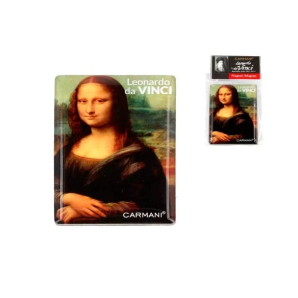 H.C.013-1035 Hűtőmágnes 50x70mm, Leonardo da Vinci: Mona Lisa