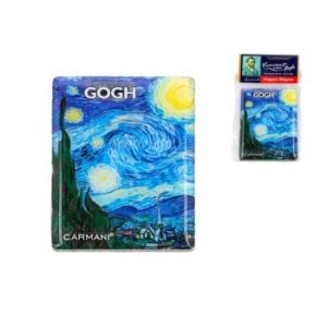 H.C.013-1020 Hűtőmágnes 50x70mm, Van Gogh: Csillagos éj