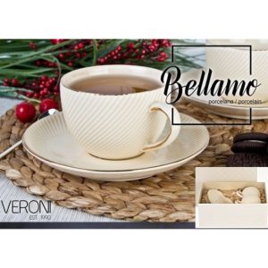V.B.12500 Bellamo porceláncsésze+alj 230ml,2 személyes,dobozban
