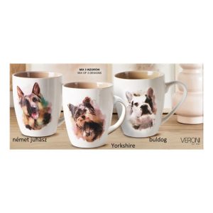 V.B.21977 Dog Art porcelánbögre 360ml