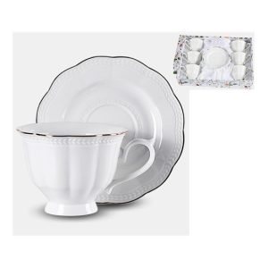 V.B.23292 Anet porceláncsésze+alj, 250ml, 6 személyes, dobozban