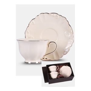 V.B.23629 Charlotte porceláncsésze+alj, 250ml, 2 személyes, dobozban