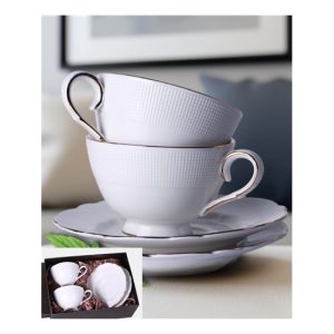 V.B.23643 Virginia porceláncsésze+alj, 250ml, 2 személyes, dobozban