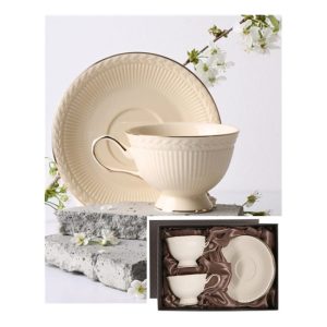 V.B.20970 Hillary porceláncsésze+alj, 220ml, 2 személyes, dobozban