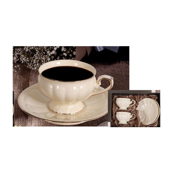 V.B.20987 Alba porceláncsésze+alj, 2 személyes, 280ml, dobozban