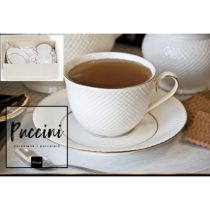   V.B.08831 Puccini porceláncsésze+alj,250ml,2 személyes,dobozban