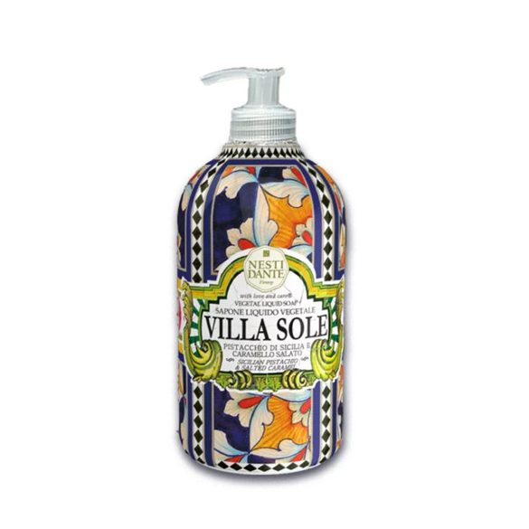N.D.Villa Sole, Sicilian Pistachio & Salted Caramel (pisztácia-sós karamella) folyékony szappan 500ml