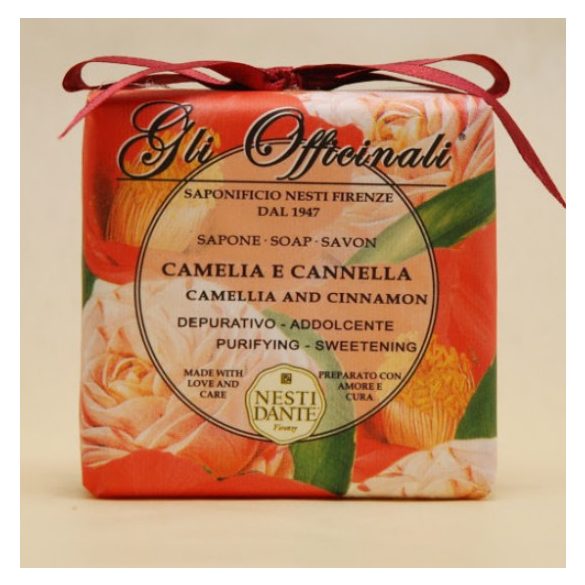 N.D.Gli Officinali,camellia and cinnamon szappan 200g
