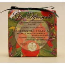   N.D.Gli Officinali,fruit of the strawberry bush and sage szappan 200g
