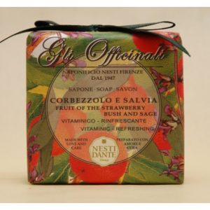 N.D.Gli Officinali,fruit of the strawberry bush and sage szappan 200g