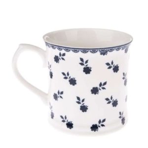 DAK.NOP5115 Porcelánbögre kék apróvirágos, 400ml