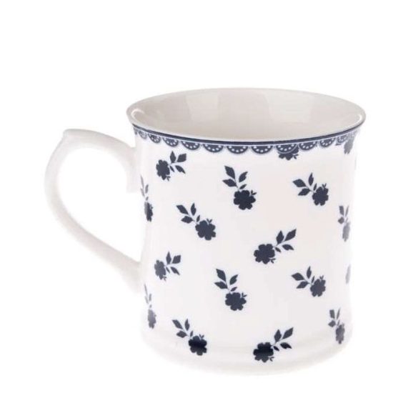 DAK.NOP5115 Porcelánbögre kék apróvirágos, 400ml