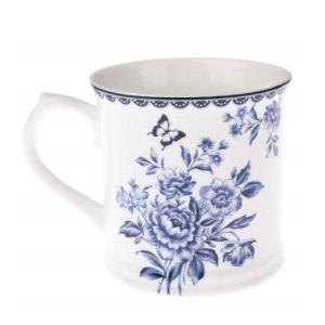 DAK.NOP5116 Porcelánbögre kék rózsacsokros, 400ml