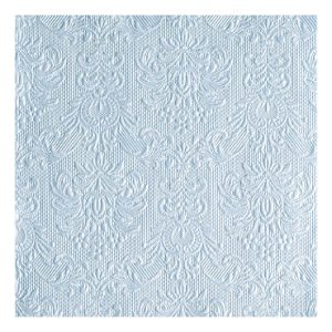 AMB.14006921 Elegance Blue pearl dombornyomott papírszalvéta 40x40cm,15db-os