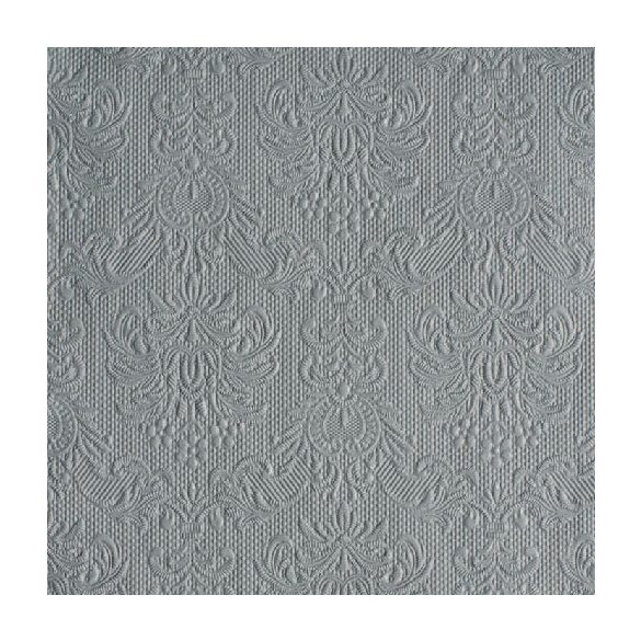 AMB.14005516 Elegance grey dombornyomott papírszalvéta 40x40cm,15db-os