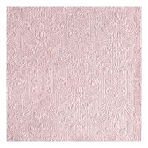   AMB.14005517 Elegance pearl pink dombornyomott papírszalvéta 40x40cm,15db-os