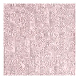 AMB.14005517 Elegance pearl pink dombornyomott papírszalvéta 40x40cm,15db-os