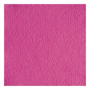 AMB.13307033 Elegance magenta dombornyomott papírszalvéta 33x33cm,15db-os