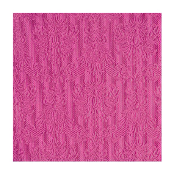 AMB.13307033 Elegance magenta dombornyomott papírszalvéta 33x33cm,15db-os