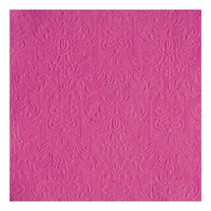 AMB.14007033 Elegance magenta dombornyomott papírszalvéta 40x40cm,15db-os