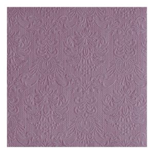 AMB.14007905 Elegance Pale Lilac dombornyomott papírszalvéta 40x40cm,15db-os