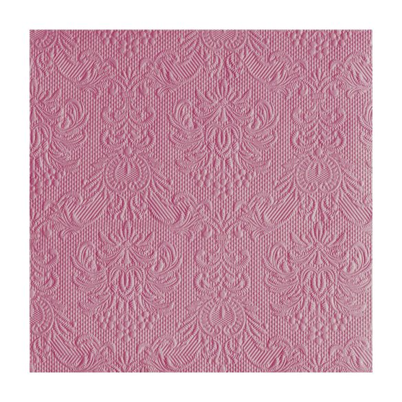 AMB.14007034 Elegance Pale Rose dombornyomott papírszalvéta 40x40cm,15db-os