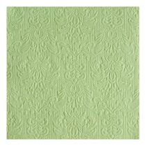   AMB.14007907 Elegance Pale Green dombornyomott papírszalvéta 40x40cm,15db-os