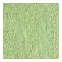   AMB.13307907 Elegance Pale Green dombornyomott  papírszalvéta 33x33cm,15db-os