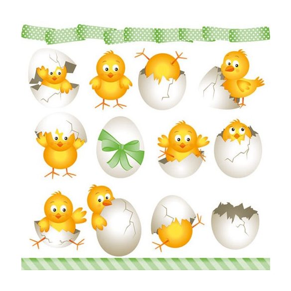AMB.23301550 Funny Chickens papírszalvéta 33x33cm,20db-os
