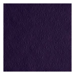 AMB.14007908 Elegance violet dombornyomott papírszalvéta 40x40cm,15db-os