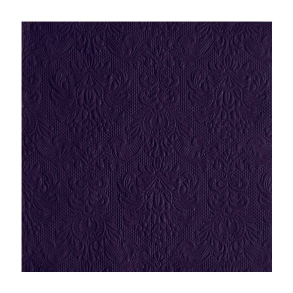 AMB.13307908 Elegance Violet dombornyomott papírszalvéta 33x33cm,15db-os