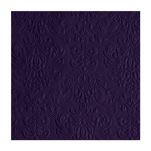 AMB.12507908 Elegance Violet dombornyomott papírszalvéta 25x25cm,15db-os