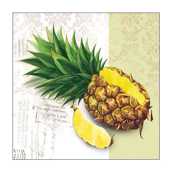 AMB.13311615 Pineapple papírszalvéta 33x33xcm, 20db-os