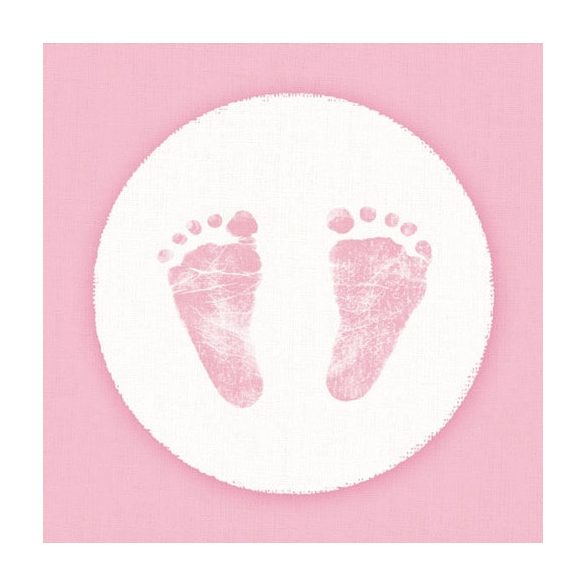 AMB.13309415 Baby Steps Girl papírszalvéta 33x33cm,20db-os