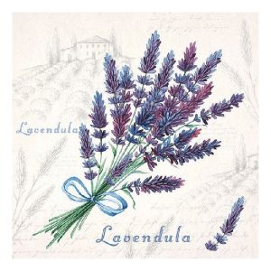 AMB.13310010 Lavendula papírszalvéta 33x33cm, 20db-os