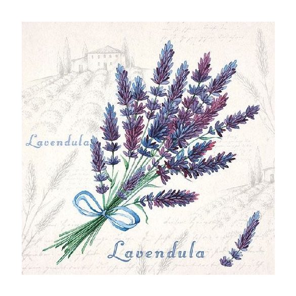 AMB.13310010 Lavendula papírszalvéta 33x33cm, 20db-os