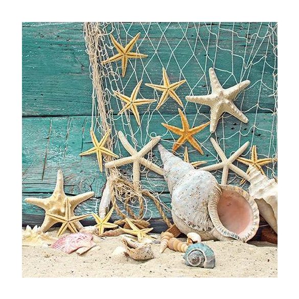 AMB.13310365 Starfish papírszalvéta 33x33cm, 20db-os