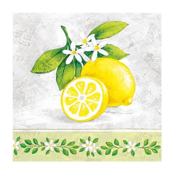 AMB.13309695 Lemon Branch papírszalvéta 33x33cm,20db-os