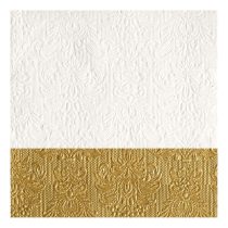   AMB.13311150 Elegance Dip Gold dombornyomott papírszalvéta 33x33cm,15db-os