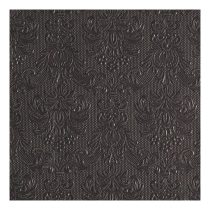   AMB.13311112 Elegance dark grey dombornyomott papírszalvéta 33x33cm,15db-os