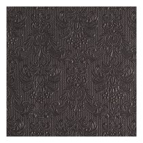   AMB.14011112 Elegance Dark Grey dombornyomott papírszalvéta 40x40cm, 15db-os