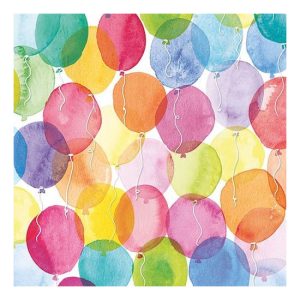 AMB.13311480 Aquarell Balloons papírszalvéta 33x33cm,20db-os