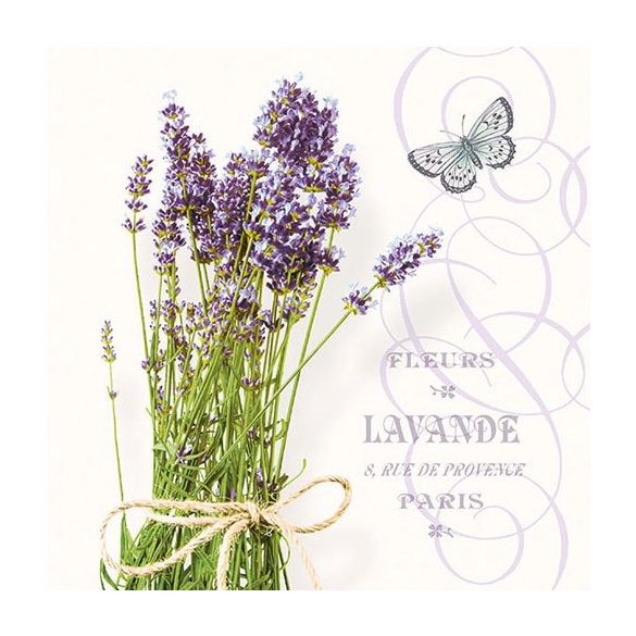 AMB.13311695 Bunch of Lavender papírszalvéta 33x33cm,20db-os