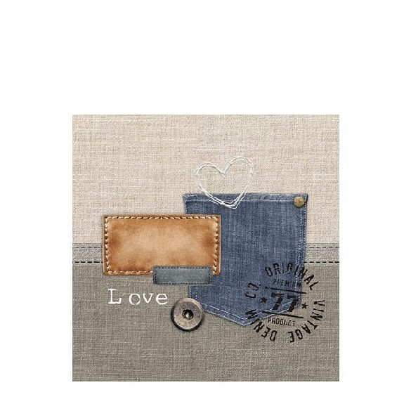 AMB.12511445 Original Denim papírszalvéta 25x25cm,20db-os