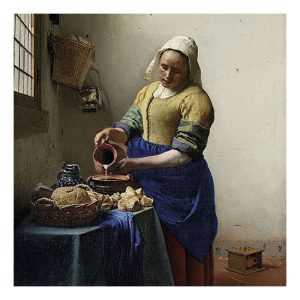 AMB.13312475 The Milkmaid papírszalvéta 33x33cm,20db-os, Vermeer