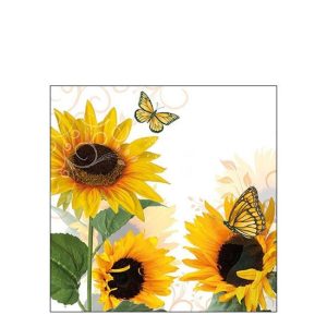 AMB.12510115 Sunny Butterfly papírszalvéta 25x25cm,20db-os