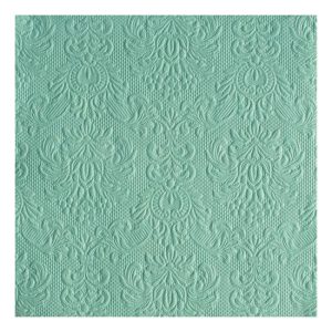 AMB.13311110 Elegance pale aqua dombornyomott papírszalvéta 33x33cm, 15db-os